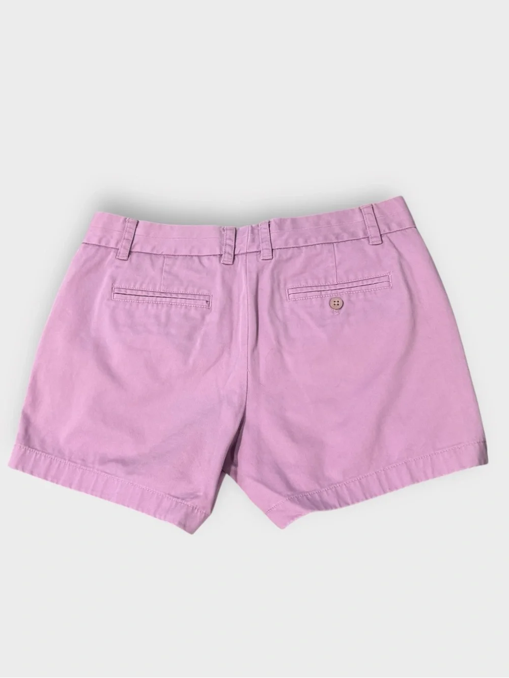 J. Crew Lilac Pink ‘City Fit’ Chino Shorts size 8 Medium 4” Preppy Girlie
